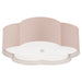 Visual Comfort Signature - KS 4118PNK/WHT-FA - Four Light Flush Mount - Bryce - Pink and White