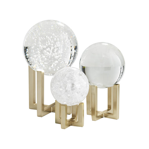 Arteriors - 9548 - Sculptures, Set of 3 - Macarthur - Clear