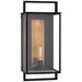Visual Comfort Signature - S 2192AI-CG - One Light Outdoor Wall Sconce - Halle - Aged Iron and Clear Glass