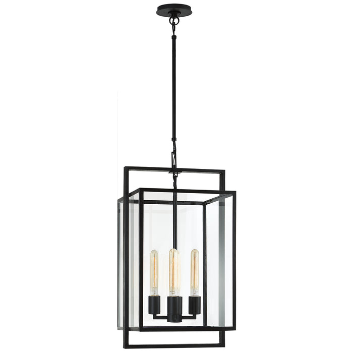 Visual Comfort Signature - S 5192AI-CG - Four Light Lantern - Halle - Aged Iron