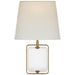 Visual Comfort Signature - SK 2030CG/HAB-L - One Light Wall Sconce - Henri - Crystal and Hand-Rubbed Antique Brass