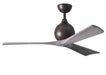 Matthews Fan Company - IR3-TB-BW-52 - 52"Ceiling Fan - Irene - Textured Bronze