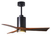 Matthews Fan Company - PA3-BK-WA-42 - 42"Ceiling Fan - Patricia - Matte Black