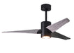 Matthews Fan Company - SJ-BK-BW-52 - 52"Ceiling Fan - Super Janet - Matte Black