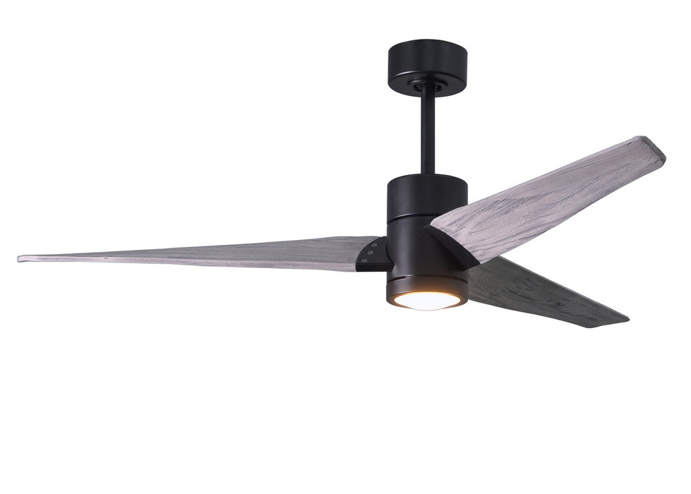 Matthews Fan Company - SJ-BK-BW-60 - 60"Ceiling Fan - Super Janet - Matte Black