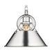 Golden - 3306-1W CH-CH - One Light Wall Sconce - Orwell CH - Chrome