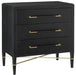 Currey and Company - 3000-0065 - Chest - Verona - Black Lacquered Linen/Champagne