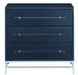 Currey and Company - 3000-0089 - Chest - Marcel - Navy Lacquered Linen/Polished Nickel/Black