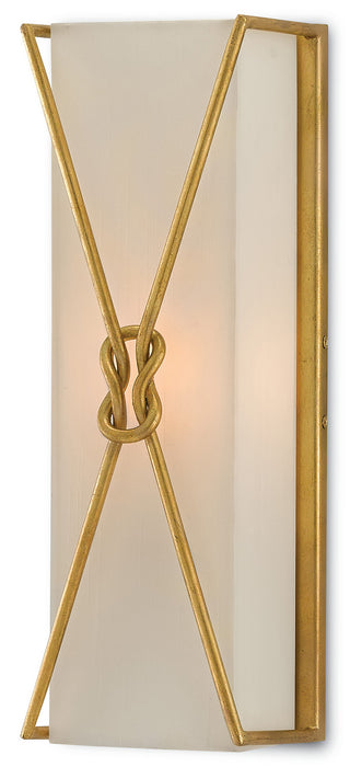 Currey and Company - 5000-0078 - One Light Wall Sconce - Ariadne - Contemporary Gold Leaf