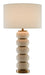Currey and Company - 6000-0276 - One Light Table Lamp - Luko - White Mud/Antique Brass