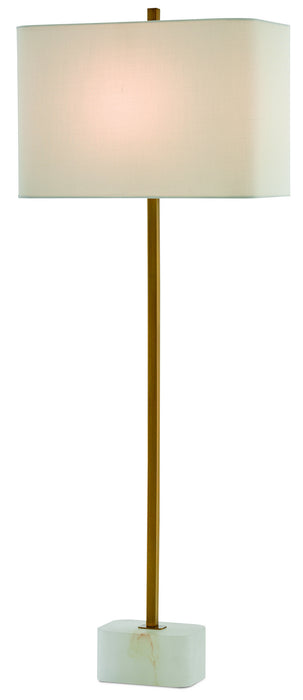 Currey and Company - 6000-0293 - One Light Table Lamp - Felix - Natural/Antique Brass