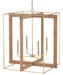 Currey and Company - 9000-0217 - Four Light Lantern - Purebred - Contemporary Gold Leaf/Natural