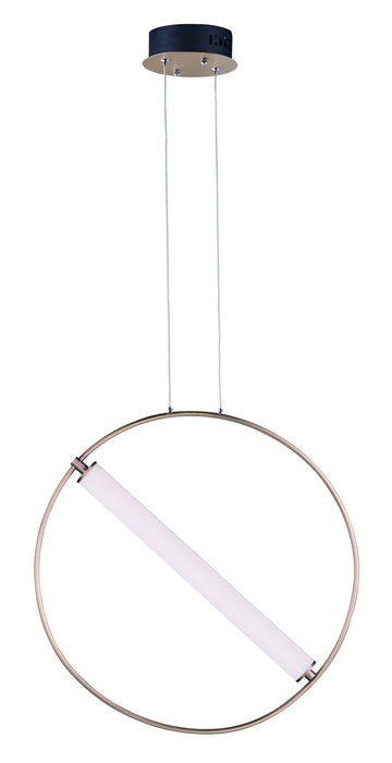 ET2 - E23275-93BKSFTG - LED Pendant - Flare - Black / Soft Gold