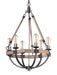 Maxim - 20335WOBZ - Six Light Chandelier - Lodge - Weathered Oak / Bronze