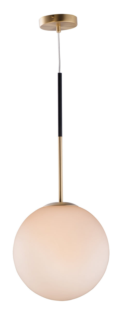 Maxim - 26034SWSBRBK - One Light Pendant - Vesper - Satin Brass / Black