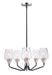 Maxim - 26125CLBKSN - Five Light Chandelier - Goblet - Black / Satin Nickel