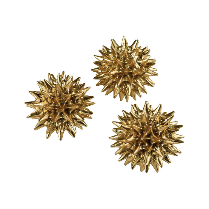 ELK Home - 3212-1017/S3 - Orb - Set of 3 - Spangle - Gold Leaf