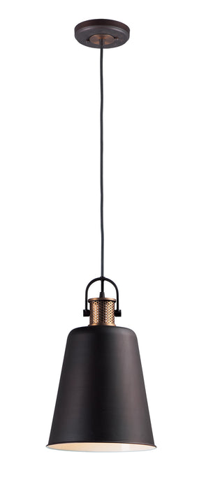 Maxim - 10085OIAB - One Light Pendant - Sedona - Oil Rubbed Bronze / Antique Brass