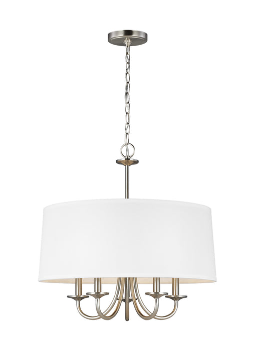 Generation Lighting. - 3320205-962 - Five Light Chandelier - Seville - Brushed Nickel