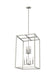 Generation Lighting. - 5134508-962 - Eight Light Hall / Foyer Pendant - Moffet Street - Brushed Nickel