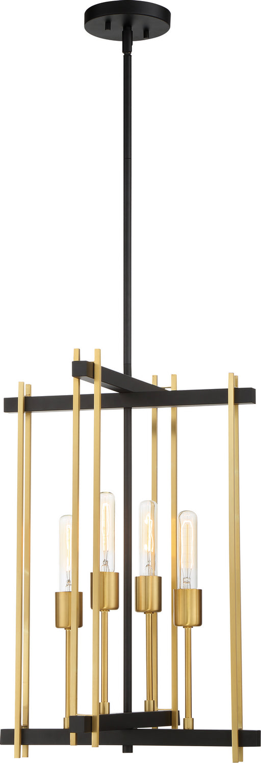 Nuvo Lighting - 60-6525 - Four Light Pendant - Marion - Aged Bronze / Natural Bronze