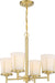 Nuvo Lighting - 60-6534 - Four Light Chandelier - Serene - Natural Brass
