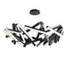 Modern Forms - PD-64861-BK - LED Chandelier - Chaos - Black