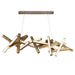 Modern Forms - PD-64872-AB - LED Linear Pendant - Chaos - Aged Brass