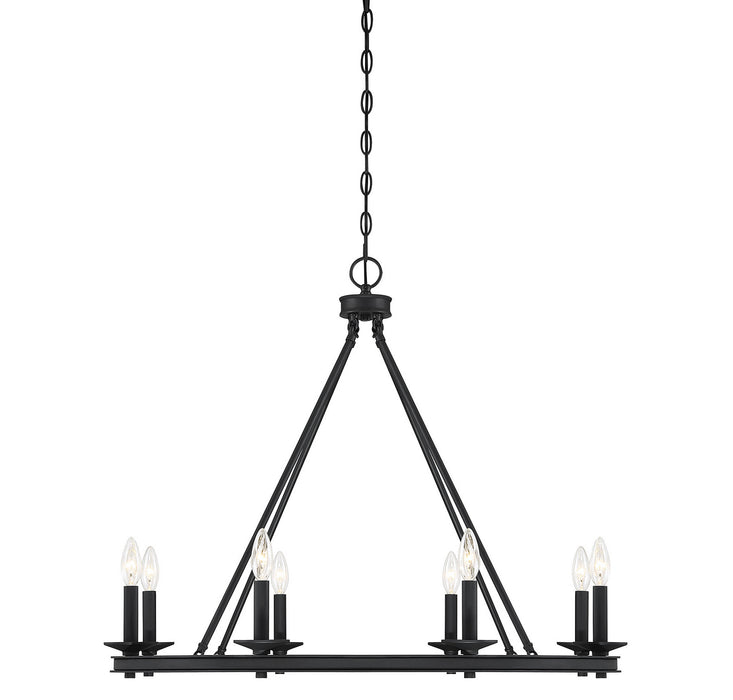 Savoy House - 1-308-8-89 - Eight Light Chandelier - Middleton - Matte Black