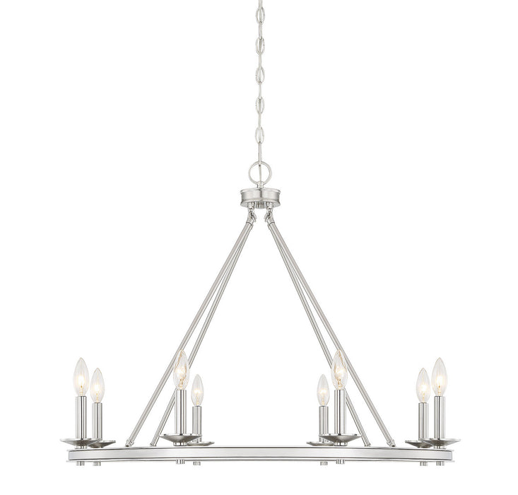 Savoy House - 1-308-8-SN - Eight Light Chandelier - Middleton - Satin Nickel