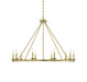 Savoy House - 1-310-10-322 - Ten Light Chandelier - Middleton - Warm Brass