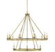 Savoy House - 1-312-15-322 - 15 Light Chandelier - Middleton - Warm Brass