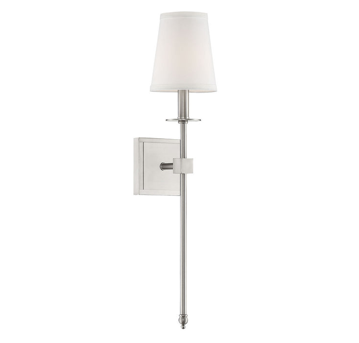 Savoy House - 9-303-1-SN - One Light Wall Sconce - Monroe - Satin Nickel