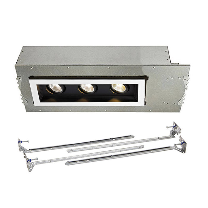 W.A.C. Lighting - MT-3LD311NA-F927BK - LED Three Light New Construction Housing with Trim and Light Engine - Mini Led Multiple Spots - Black