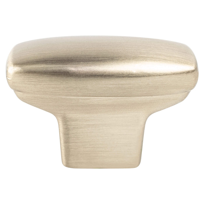 Transitional Advantage One Champagne Rounded Rectangle Knob 