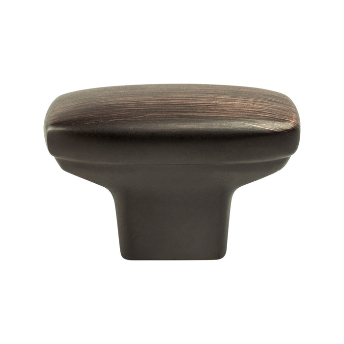 Transitional Advantage One Verona Bronze Rounded Rectangle Knob 