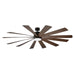 Modern Forms Fans - FR-W1815-80L-OB/DW - 80"Ceiling Fan - Windflower - Oil Rubbed Bronze/Dark Walnut