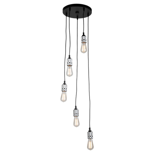 Artcraft - AC10577CH - Five Light Chandelier - Jersey - Chrome