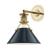 Hudson Valley - MDS350-AGB/DBL - One Light Wall Sconce - Painted No.2 - Aged Brass/Darkest Blue