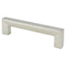Square 96mm CC Brushed Nickel Pull