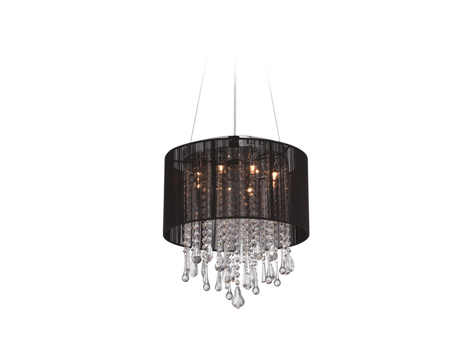 Avenue Lighting - HF1501-BLK - Eight Light Dual Mount/Flush & Hanging - Beverly Dr. - Black Silk String