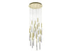 Avenue Lighting - HF2021-BOA-BB - 21 Light Pendant - Boa - Brushed Brass