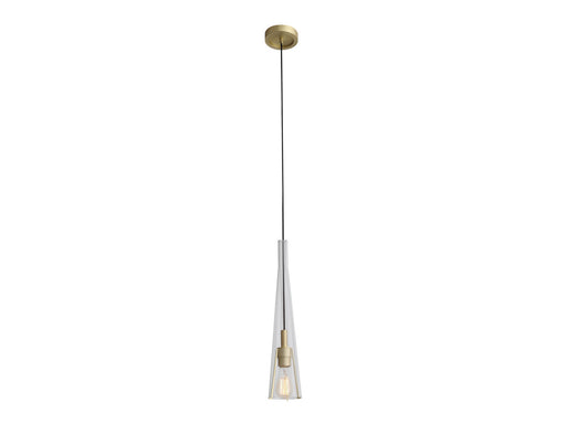 Avenue Lighting - HF8130-BB - One Light Pendant - Abbey Park - Brushed Brass