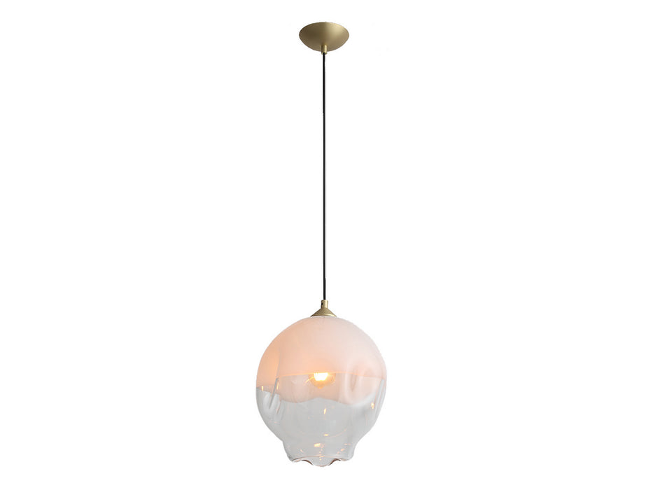 Avenue Lighting - HF8141-BB-WH - One Light Pendant - Sonoma Ave. - Brushed Brass