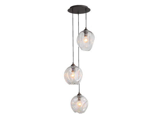 Avenue Lighting - HF8143-DBZ-CL - Three Light Pendant - Sonoma Ave. - Dark Bronze