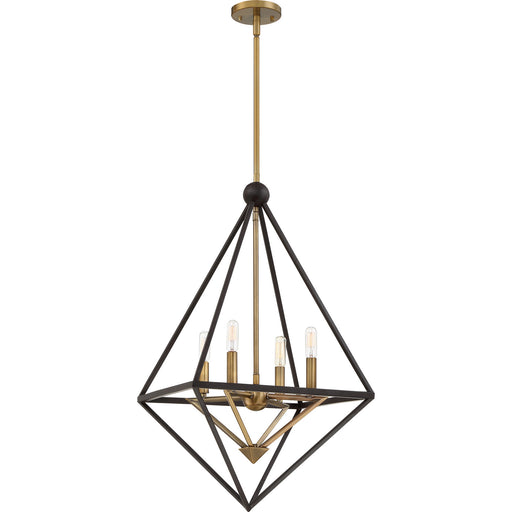 Quoizel - LVR5204WT - Four Light Foyer Pendant - Louvre - Western Bronze