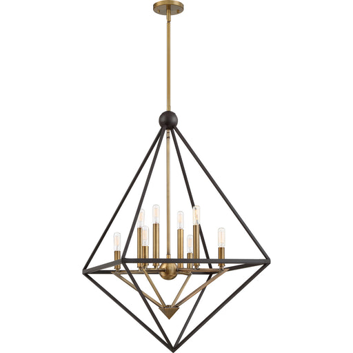 Quoizel - LVR5208WT - Eight Light Foyer Pendant - Louvre - Western Bronze