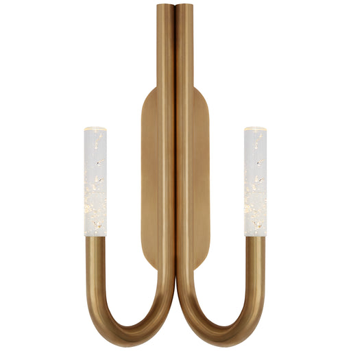 Visual Comfort Signature - KW 2283AB-SG - LED Wall Sconce - Rousseau - Antique-Burnished Brass