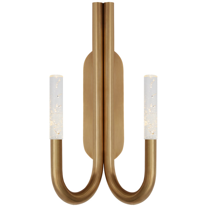 Visual Comfort Signature - KW 2283AB-SG - LED Wall Sconce - Rousseau - Antique-Burnished Brass