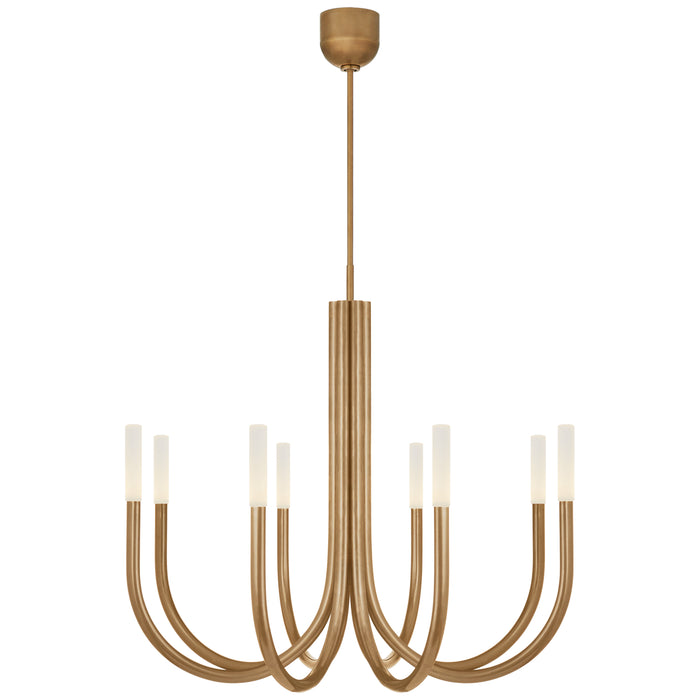 Visual Comfort Signature - KW 5581AB-EC - LED Chandelier - Rousseau - Antique-Burnished Brass